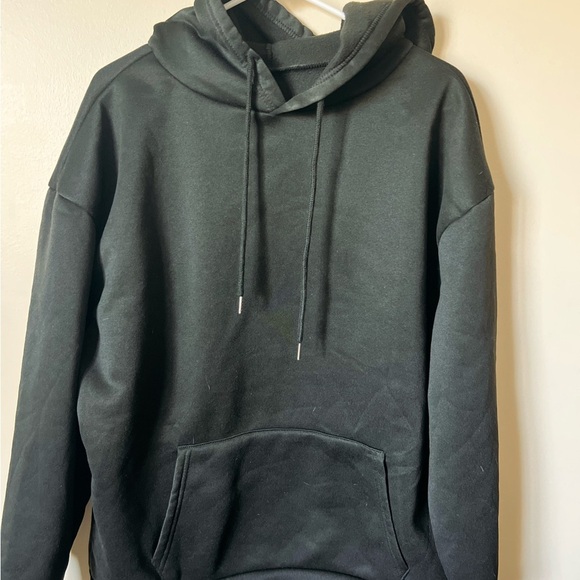 Black Hoodie with Skull and Floral Design - Picture 2 of 2